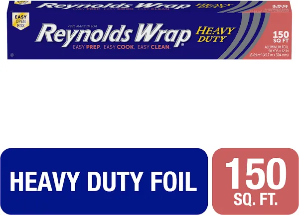 Reynolds Wrap 18&#034; Heavy Duty Aluminum Foil, 150 sq. ft (2 pk.)