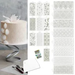 18 Pcs Cake Stencils Set