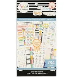 OVER 1400 Stickers for The Happy Planner ~ 2 Packs : Essential Home &amp; Botanical