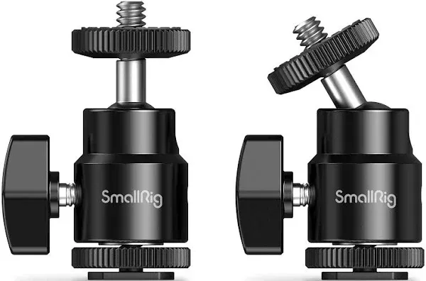 SmallRig 1/4" Camera Hot Shoe Mount with Additional 1/4" Screw