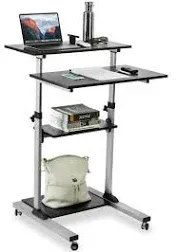 Mount-it! Mobile Desk Height Adjustable Computer