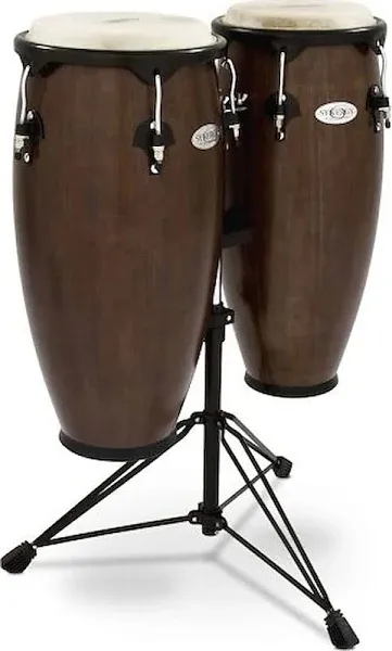 Toca Percussion Synergy Wood Congas - Tobacco | Reverb