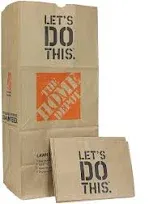 Home Depot Heavy Duty Brown Paper 30 Gallon Lawn and Refuse Bags for Home and Garden