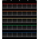 Teacher Created Resources Black Storage Pocket Chart