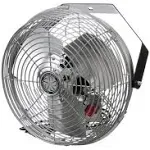 TPI Workstation Fans Wall-Mount 12&#034; Blade Diameter 1/12 Hp