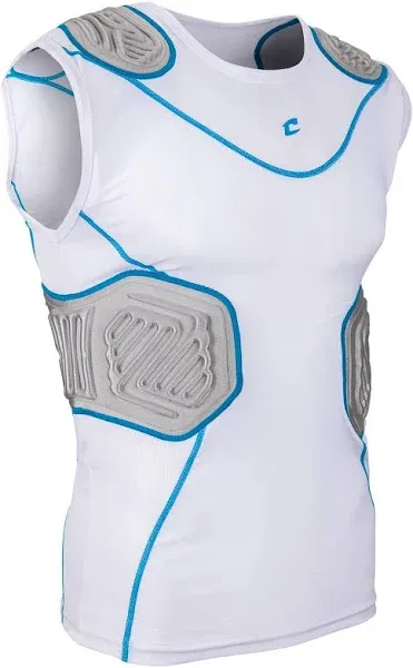 Champro Youth Bull Rush Compression Shirt WHITE | GRAY SM