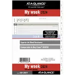 AT-A-GLANCE&#174; 2-Page-Per-Week Planner Refills, 8.5 x 5.5, White Sheets, 12-Month (Jan to Dec): 2025 ;