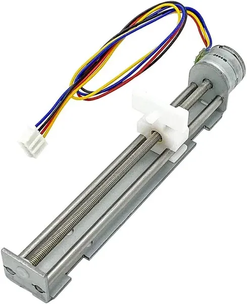 DC 5V-9V 12V 2 Phase 4 Wire Stepper Motor Linear Rail 90mm Stroke Lead Screw Linear Stage Actuator with Nut Slider Step Angle 18 Degree for DIY Laser Engraving Machine