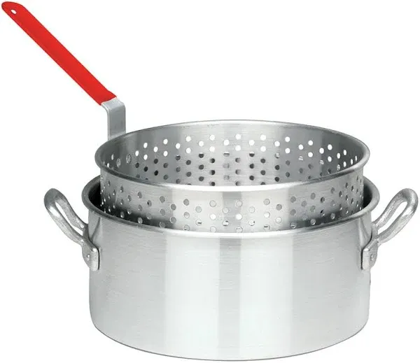 Bayou Classic 10 Qt. Aluminum Fry Pot with Basket