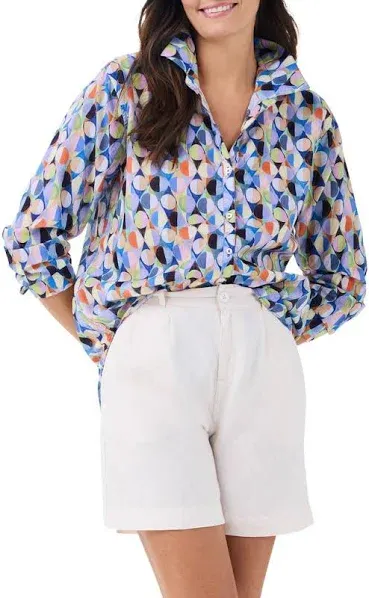 NIC+ZOE Social Circles Boyfriend Shirt