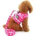 SELMAI Brother cat Dog Small Harness Pink Leash (Pack of 1), 