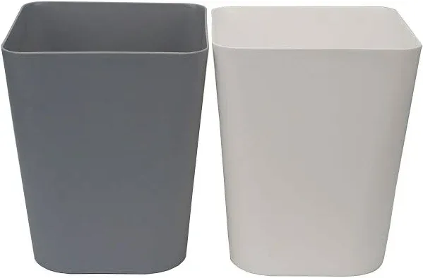 Feiupe 1.6 Gallon Small Trash Can Wastebasket for Kitchen Office Bathroom,Pack of 2