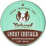 Natural Dog Company Snout Soother Dog Nose Balm Tin, 1 oz.