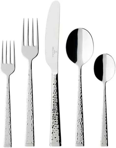 Villeroy &amp; Boch Blacksmith 60-Piece 18/10 Stainless Steel Flatware Set New