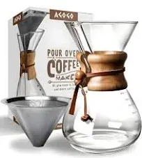 Agogo Classic Series Pour Over Coffeemaker Set with Filter