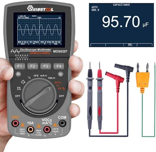 MUSTOOL MDS8207  2 in 1 Digital Oscilloscope 40MHz 200Msps TESTED UNIT ONLY