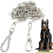 15 Ft Dog Chains for outside - Heavy Dog Tie Out Chain Leash Great for Small to 