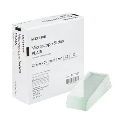 Microscope Slide McKesson 1 x 3 Inch x 1 mm Plain 16-7131 Box of 1