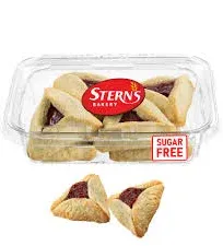 Sugar Free Strawberry Filled Hamentaschen Cookies | Diabetic Cookies for Adults | Low Cholesterol & Low Sodium | Sugar Free Cookies and Snacks | 8