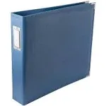 We R Memory Keepers 12x12 Photo Album Country Blue Protect Memories & Photos, Acid-free Leather, Snag-free Rings, Includes 5 Page Protectors