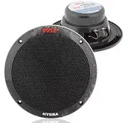 2 Pyle PLMR605B Black 6.5″ 400 Watt Coaxial Waterproof Marine Speakers