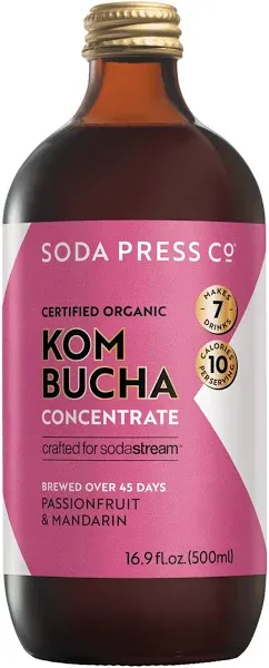 SodaStream Organic Passionfruit & Mandarin Kombucha Flavor Mix