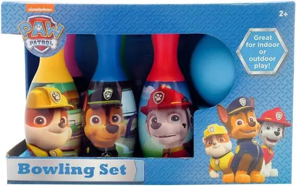 Paw Patrol Bowling Set Toy Gift Set For Kids Indoor Outdoor Fun 6 Pins 1 Ball