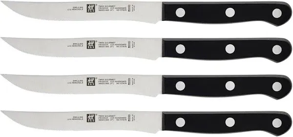 ZWILLING Steak Knife Set, 4 pc, black #39123-000