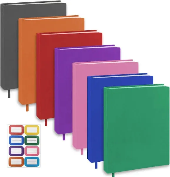 KICNIC Jumbo Book Covers 7 Pack, 9X11 Inch Stretchable Book Sox Suitable for Mos