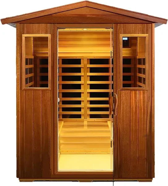 SALUSHEAT Wearwell-904VT 4 Person Outdoor Ultra-Low EMF Infrared Sauna