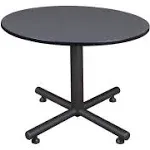 Regency Kobe 48-Inch Round Breakroom Table, Grey