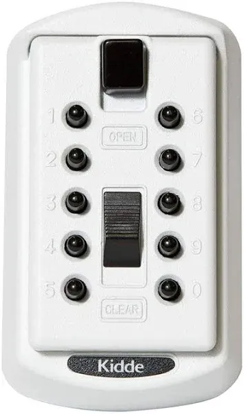 Kidde - #001413 Keysafe Slimline 2-Key Push Button, White