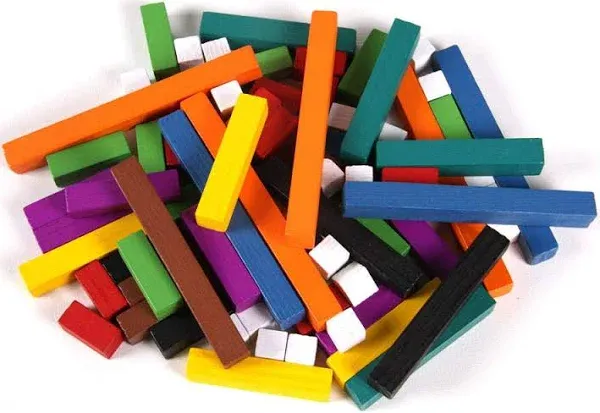 hand2mind Plastic Cuisenaire Rods Individual Set, Math Manipulatives, Montessori Math Rods, Math Counters, Math Blocks, Counting Blocks, Montessori Math, Fraction Bars, Number Rods (Set of 74)