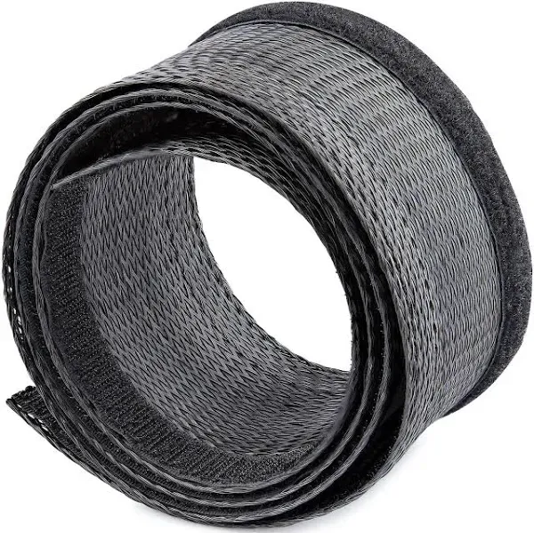 StarTech.com 10ft (3m) Cable Management Sleeve, Trimmable Heavy Duty Cable Wr...