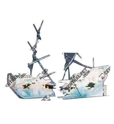 Penn Plax Action Air Shipwreck Aquarium Ornament