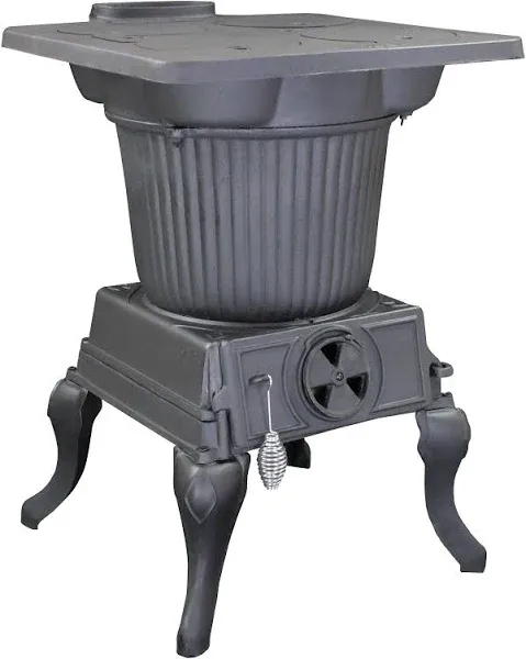 US Stove Company SR57E Rancher Cast Iron Stove, Black