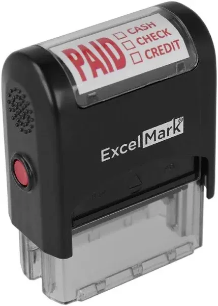 ExcelMark Self Inking Rubber Stamp