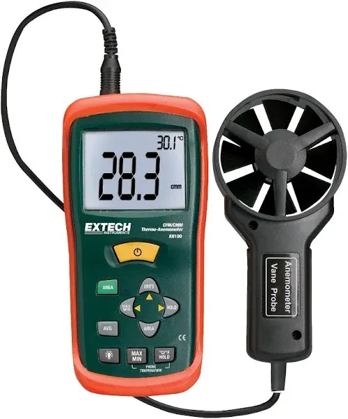 Extech AN100 CFM/CMM Thermo-Anemometer