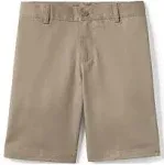 Lands' End School Uniform Boys Plain Front Blend Chino Shorts