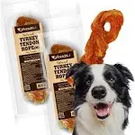 Afreschi Turkey Tendon for Dogs, Dog Treats for Signature Series, All Natural Human Grade Puppy Chew, Ingredient Sourced from USA, Rawhide