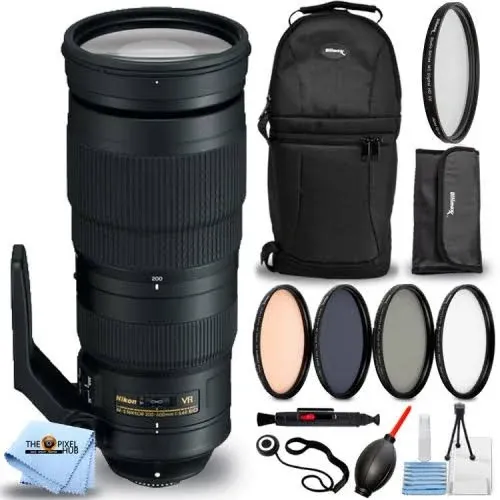 NIKON Af-S Nikkor 200-500MM F/5.6E Ed Vr Zoom Lens 20058 - Filter Kit Bundle