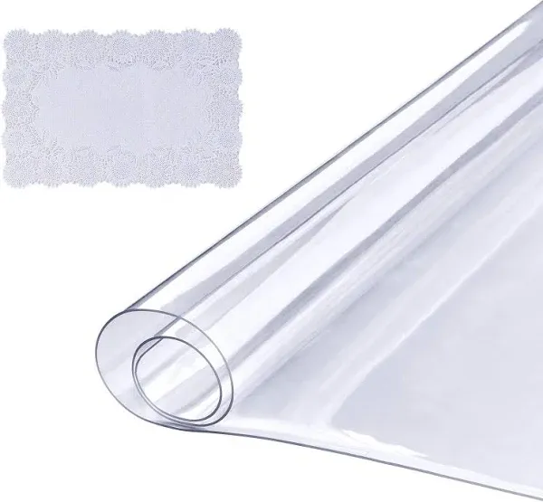 VEVOR Plastic Table Cover Thick Clear Table Protector