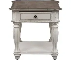 Magnolia Manor White End Table - 244-OT1020