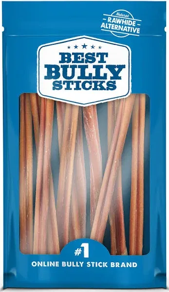 Best Bully Sticks - 12-Inch Standard Odor-Free Bully Stick, 6 Pack