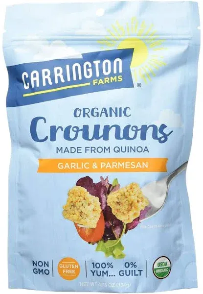 Carrington Farms Organic Crounons Garlic & Parmesan