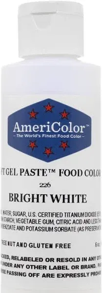 Americolor Soft Gel Paste Bright White 6 oz