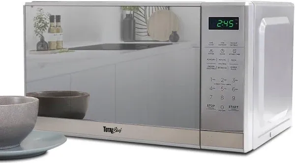 Total Chef Compact Countertop Microwave Oven, TCMO-07-SS (Please Read)