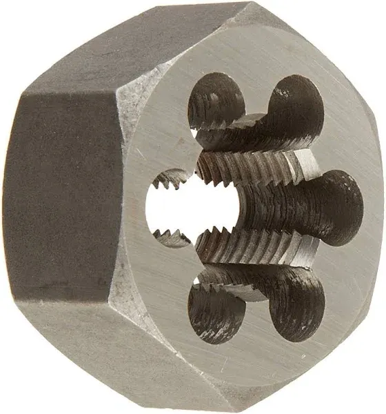 Drill America 1-14 Carbon Steel Hex Rethreading Die, DWT Series