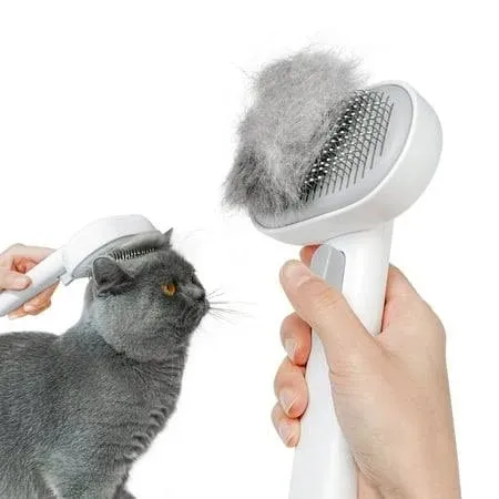 aumuca Cat Brush with Release Button, Cat Brushes for Indoor Cats Shedding, C...