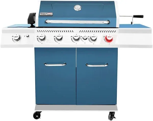 Royal Gourmet GA5403B 5-Burner BBQ Cabinet Style Propane Gas Grill with Rotisserie Kit